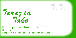 terezia tako business card